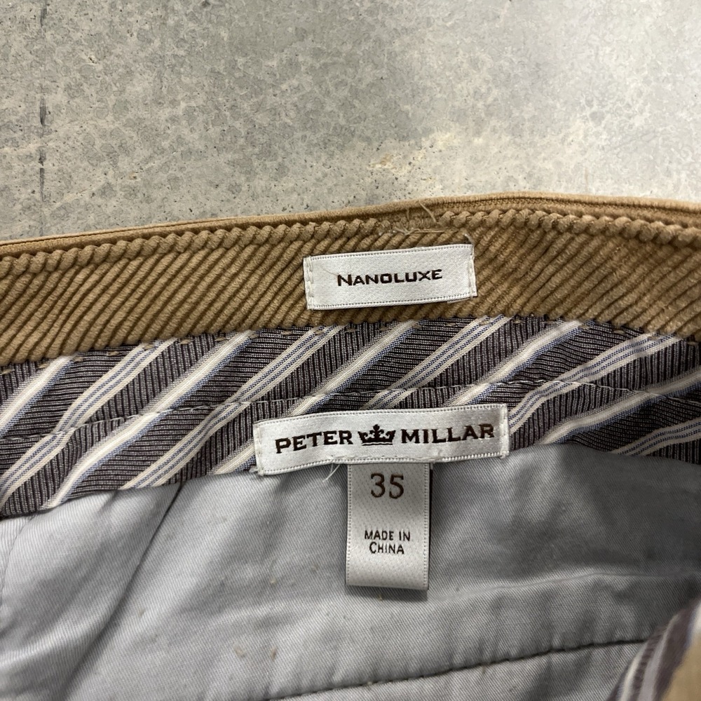 Peter Millar Nanoluxe Corduroy Trouser - Men's Size 35x35 - Picture 5 of 5